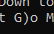 Lynx interface shows us to press G to Go