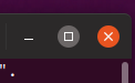Terminal maximize button, in Ubuntu 19.04